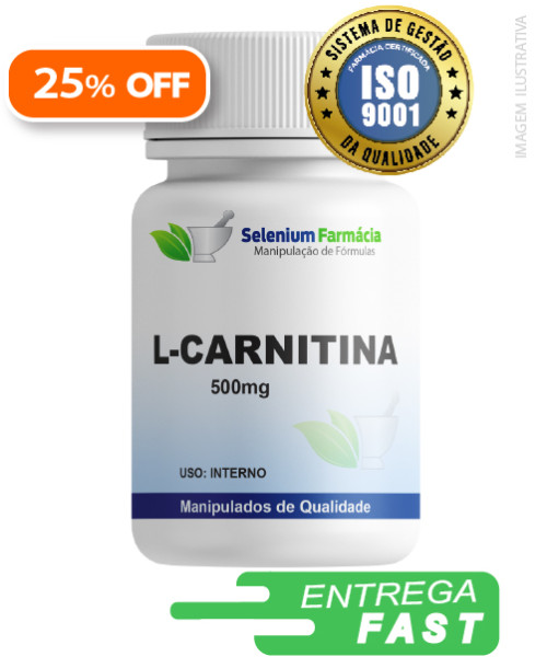 L-CARNITINA 500mg | Coadjuvante no tratamento da obesidade, Aumento do rendimento muscular e mais.