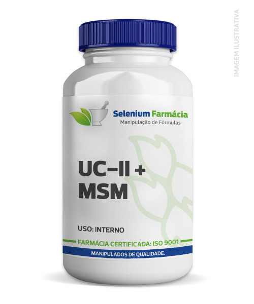 UC-II 40mg + MSM 500mg | Potencializa a Regeneração e Lubrificação das Articulações e Reduz Dores. 