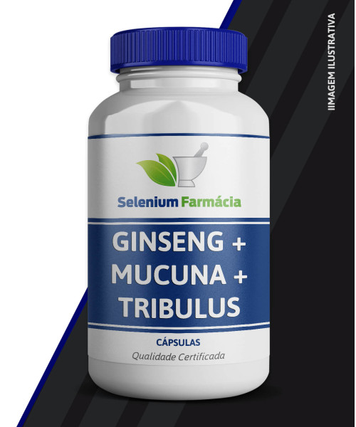 Ginseng + Mucuna + Tribulus | Melhora no Estresse e Ansiedade, Vitalidade Física, Afrodisíaco e mais
