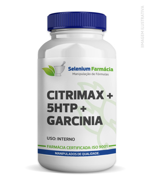 CITRIMAX® + 5HTP + GARCÍNIA CAMBOGIA | Reduz ingestão calórica, queima gorduras, inibe doces e mais.