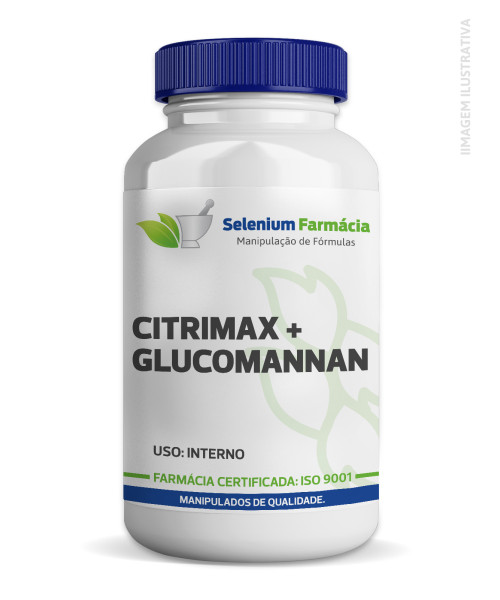 CITRIMAX® 500mg + GLUCOMANNAN 500mg | Reduz apetite, potencializa o aumento da saciedade e mais.