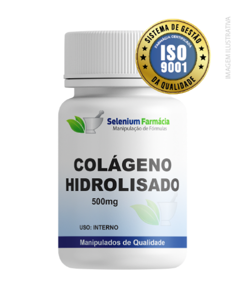 Colágeno Hidrolisado 500mg | Melhora da pele, previne rugas, envelhecimento precoce da pele e mais