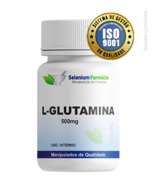 L-GLUTAMINA 500mg | Principal fonte de energia para o corpo, melhora função intestinal e mais.